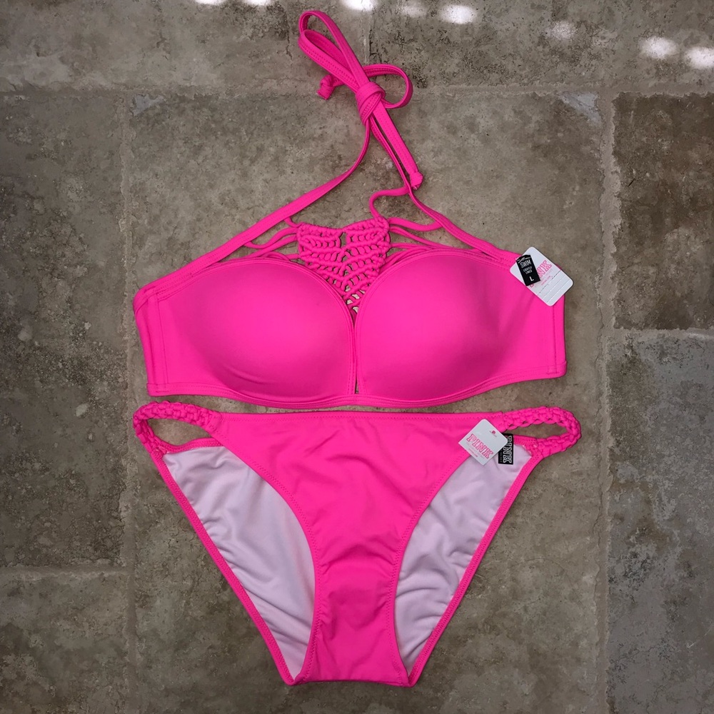 New Victoria’s Secret PINK MACRAMÉ Bikini set - Picture 6 of 13